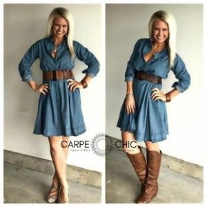 Agnes and dora denim shirt dress Clearance